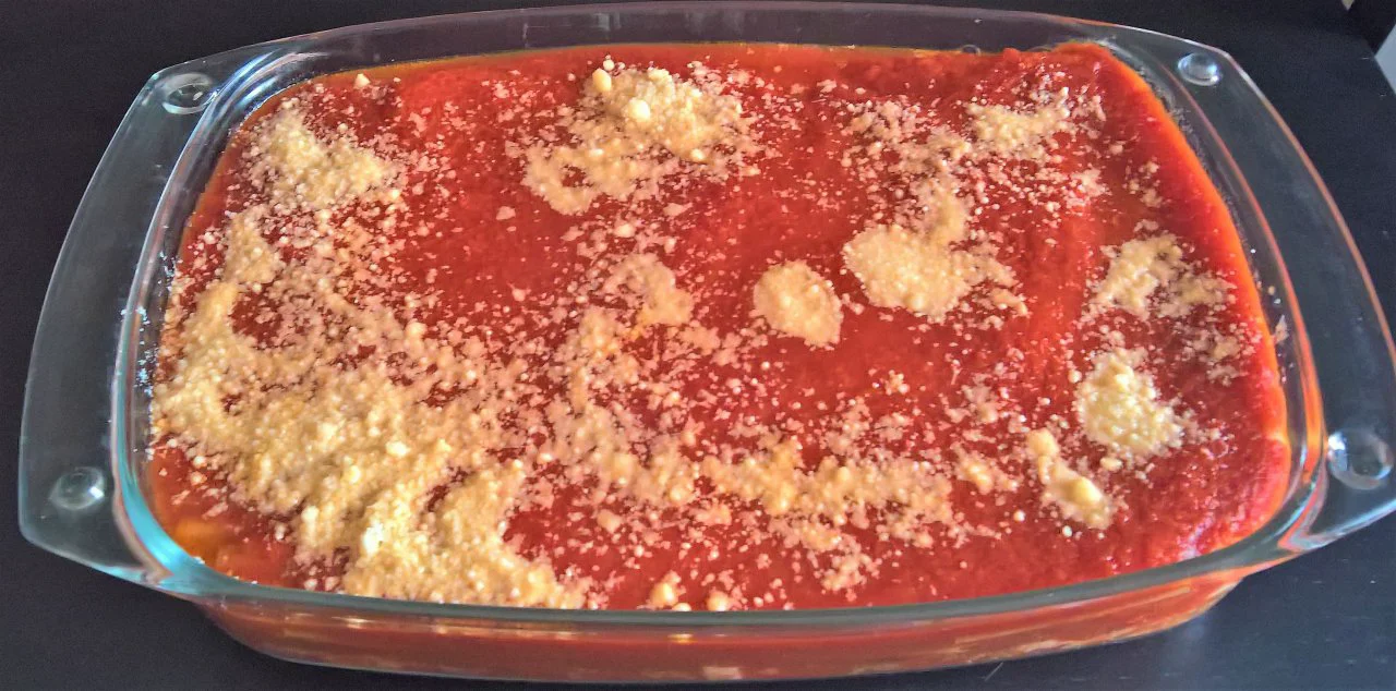 Maccheroni crudi al forno